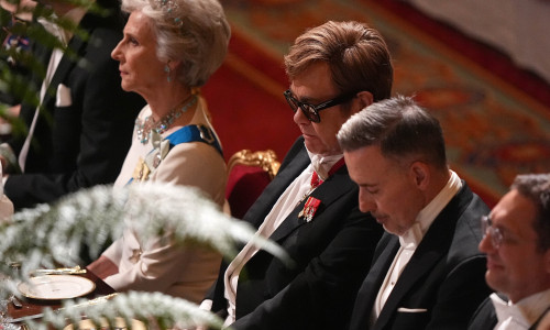 State Banquet for President of France Emmanuel Macron and his wife Brigitte Macron, Windsor Castle, Berkshire, UK - 08 Jul 2025