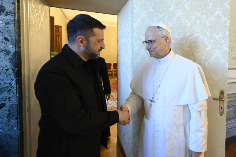 President Volodymyr Zelensky visits Rome on July 9, 2025.