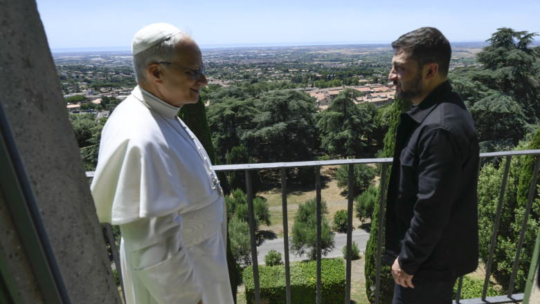 President Volodymyr Zelensky visits Rome on July 9, 2025.