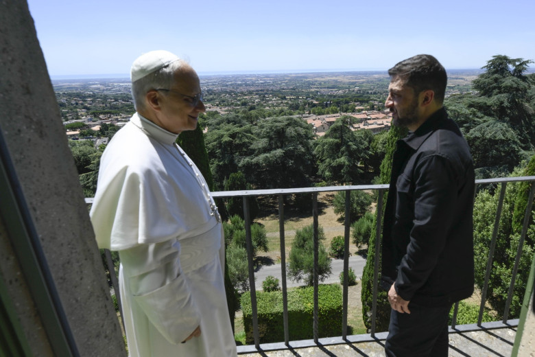 President Volodymyr Zelensky visits Rome on July 9, 2025.