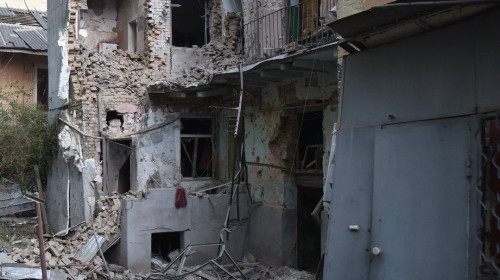 Aftermath of massive Russian drone and missile attack on Lviv
