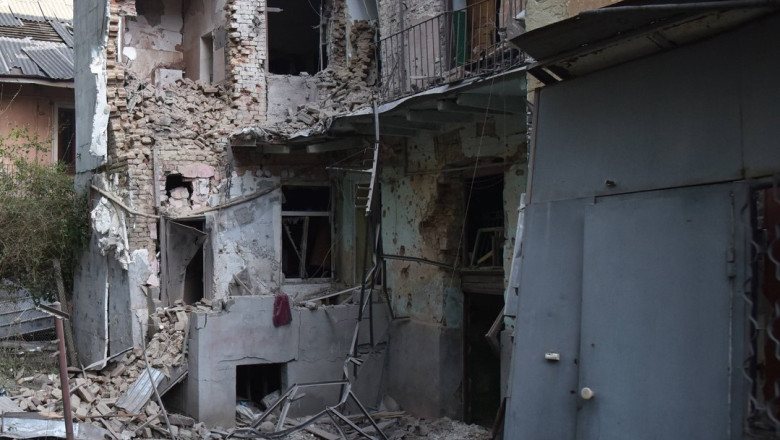 Aftermath of massive Russian drone and missile attack on Lviv
