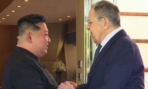 Foreign Ministers Of North Korea And Russia Meet In Wonsan