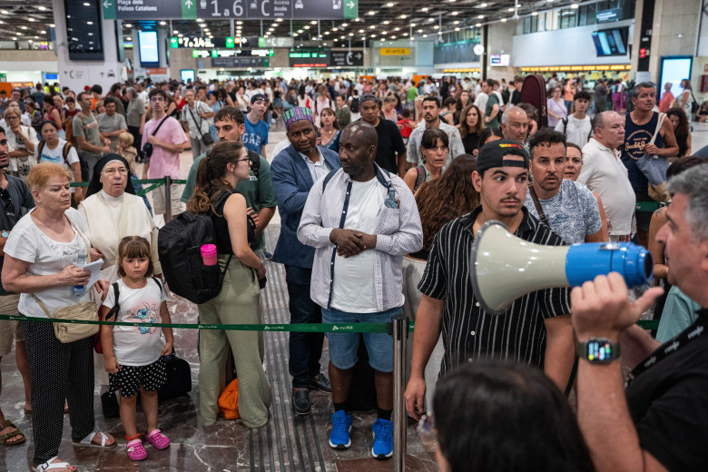 Collapse At Barcelona-Sants Station Due To The DANA In Spain. - 12 Jul 2025