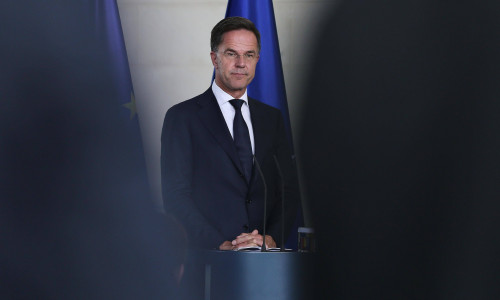 Berlin, Deutschland, 09.07.2025: Bundeskanzleramt: Besuch des NATO-Generalsekretärs: NATO-Generalsekretär Mark Rutte ***