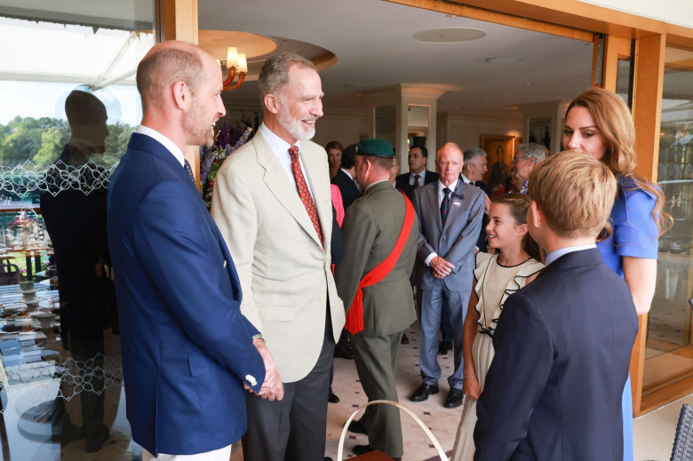 The King attends the final of the Wimbledon Championships 2025