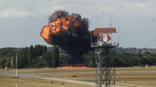 Accident grav la aeroportul Southend/ Foto: X