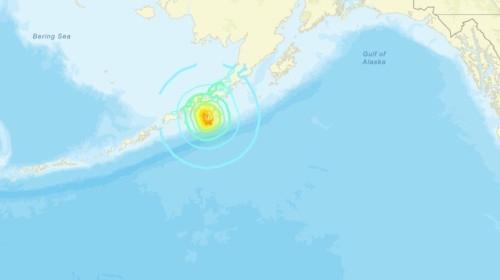 Alertă de tsunami declanşată după un cutremur cu magnitudinea de 7,3 în largul coastelor din Alaska/ Foto: X