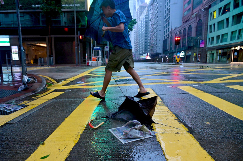 taifun in hong kong (