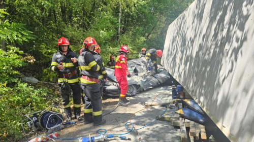 Accident grav în Mehedinţi/ FOTO: ISU Mehedinţi