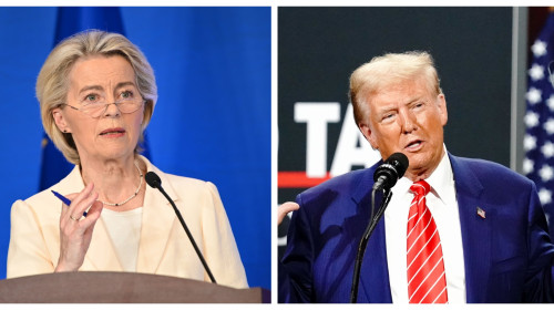 Ursula von der Layen și Donald Trump