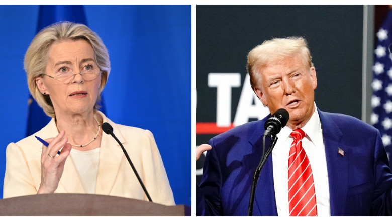 Ursula von der Layen și Donald Trump