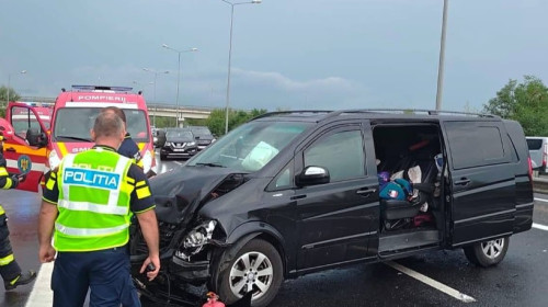 Accident pe A1