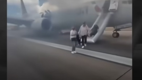 Incendiu la bordul unui avion