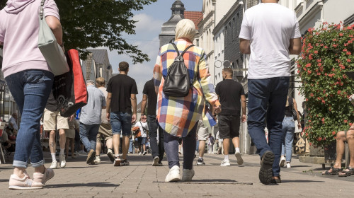 turisti, vara, mers pe jos