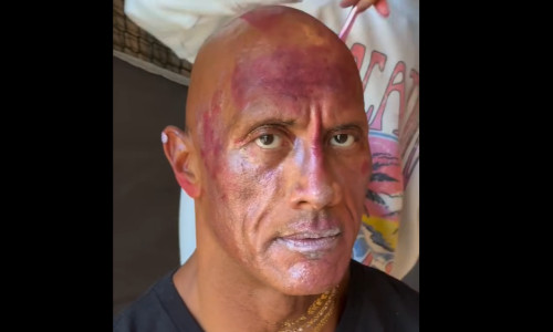 dwayne johnson machiat de fiicele lui