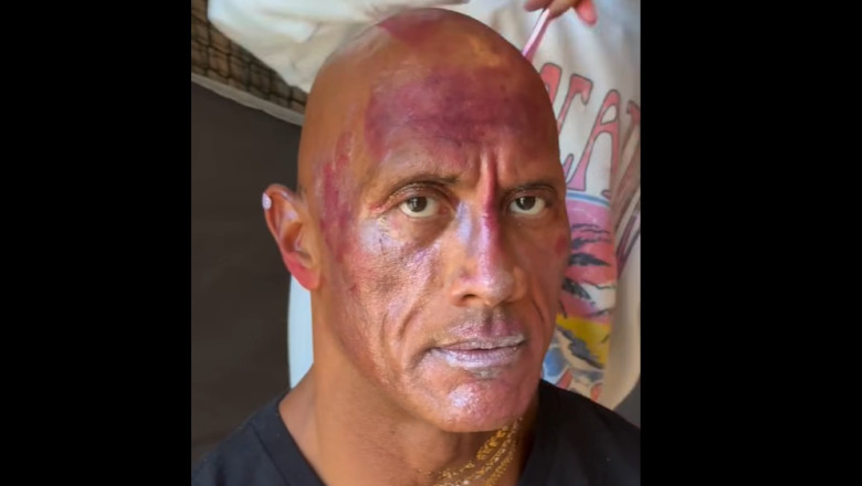 dwayne johnson machiat de fiicele lui