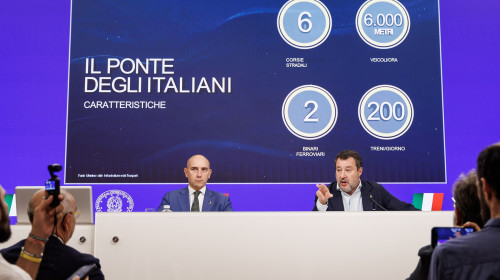 Palazzo Chigi - Press Conference by Matteo Salvini, Rome, Italy - 06 Aug 2025