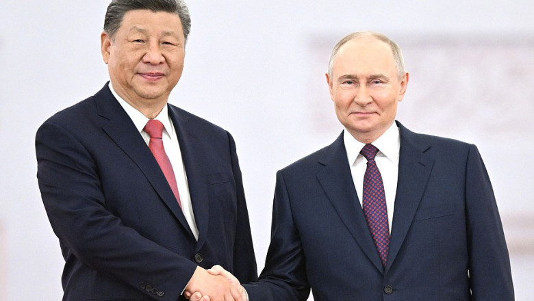Russia, Moscow: Russian President Vladimir Putin Meets Chinese President Xi Jinping