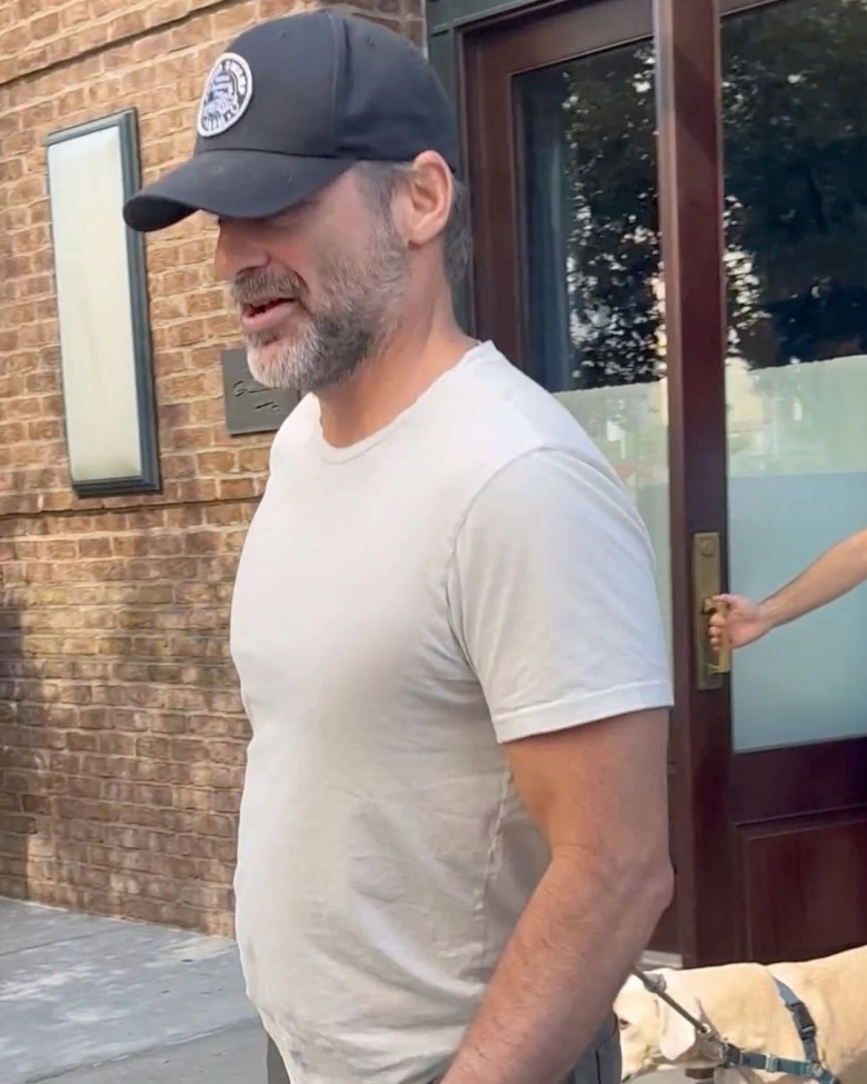 Jennifer Aniston and Jim Curtis check out of the Greenwich Hotel in New York