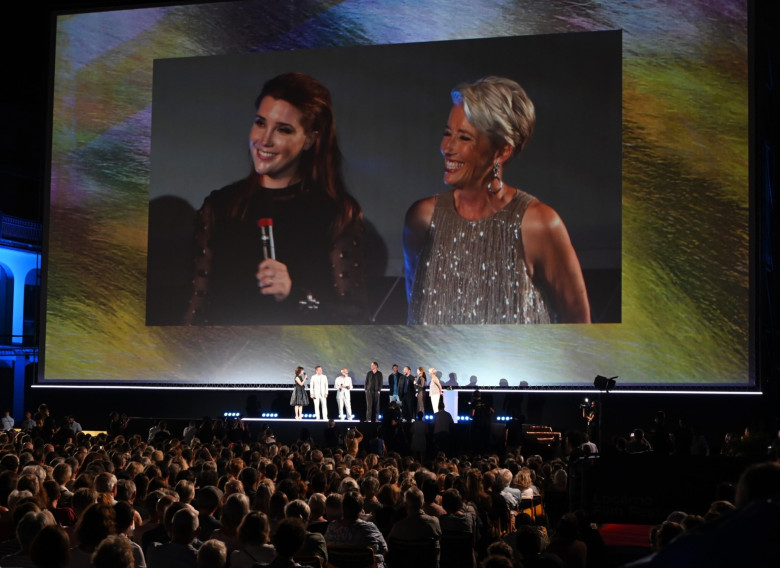 Emma Thompson receives Leopard Club Award at the 78th Locarno Film Festival