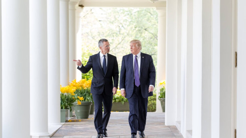Jens Stoltenberg și Donald Trump