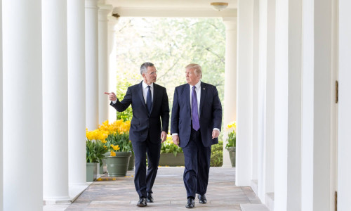 Jens Stoltenberg și Donald Trump