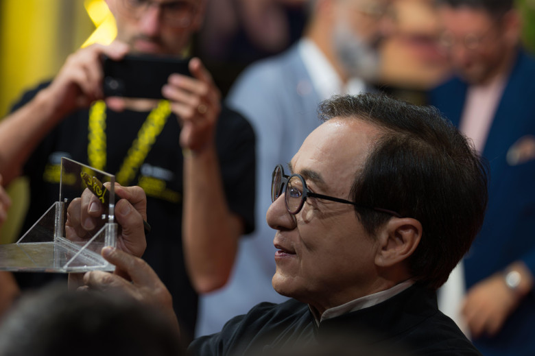 Actor, director, producer Jackie Chan receives Pardo alla Carriera (career award) at the Locarno Film Festival 78 (2025)
