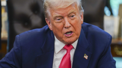 President Trump And SSA Commissioner Frank Bisignano Mark 90th Anniversary Of Social Security Act In Oval Office - 14 Aug 2025