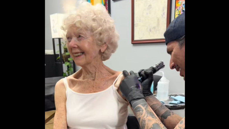 bunica 87 de ani tatuaj