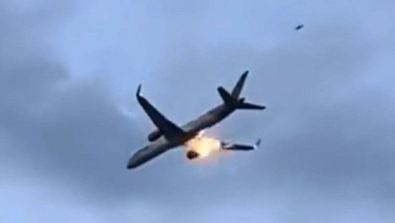 Aterizare de urgență în Brindisi. Motorul unui Boeing 757-300 al companiei Condor a luat foc/ Foto: X