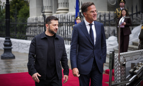 Ukrainian President Volodymyr Zelenskyi and NATO Secretary General Mark Rutte