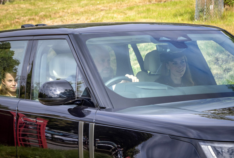 Royals attend church service