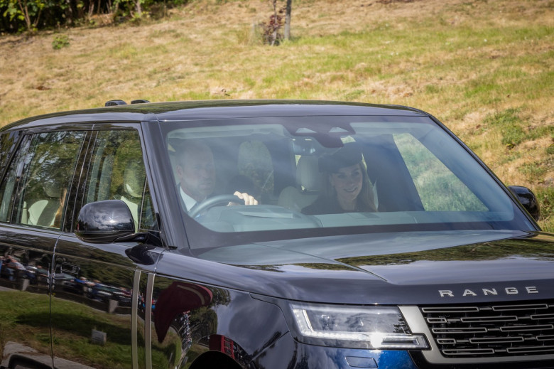 Royals attend church service