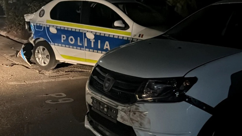 A lovit șase mașini