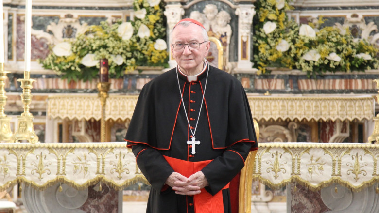 Italy: Pietro Parolin In Casoria