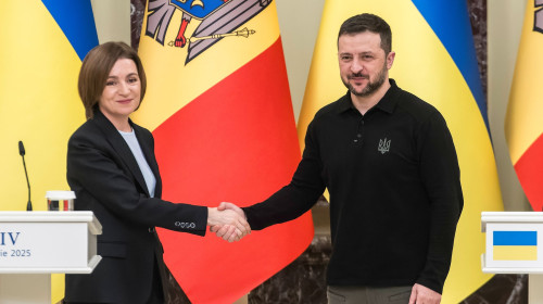 Maia Sandu și Volodimir Zelenski