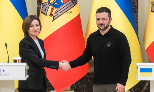 Maia Sandu și Volodimir Zelenski