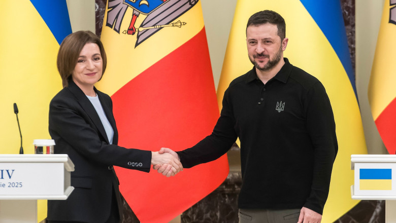 Maia Sandu și Volodimir Zelenski