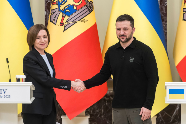 Maia Sandu și Volodimir Zelenski