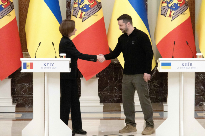 Maia Sandu și Volodimir Zelenski