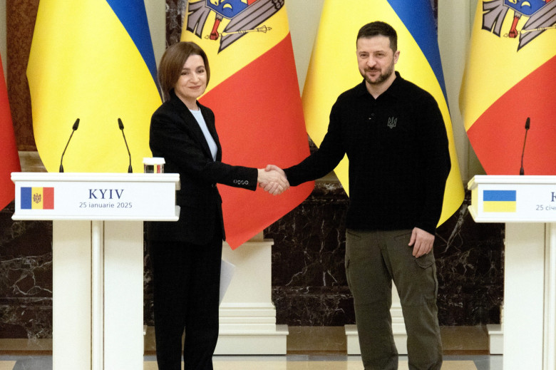 Maia Sandu și Volodimir Zelenski