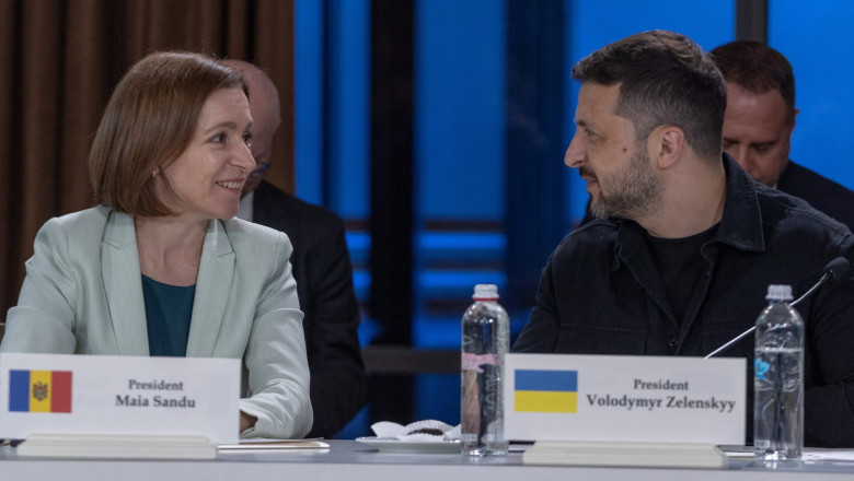 Maia Sandu și Volodimir Zelenski