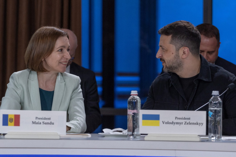 Maia Sandu și Volodimir Zelenski