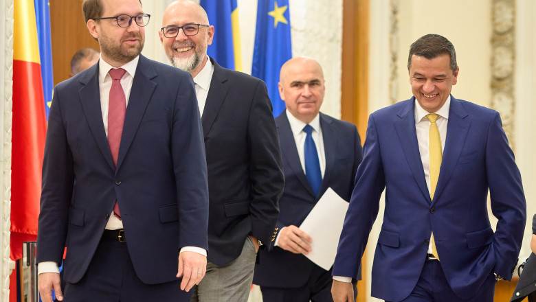 Signing of the Governing Agreement, Bucharest, Romania - 23 Jun 2025