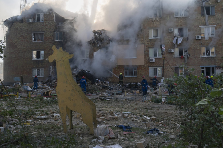 UKRAINE - KYIV - COMBINED AERIAL ATTACK