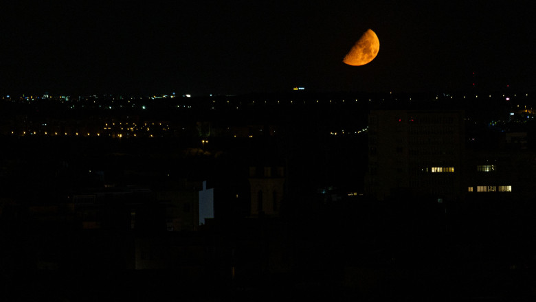 Eclipsa totală şi Lună sângerie duminică/ Profimedia