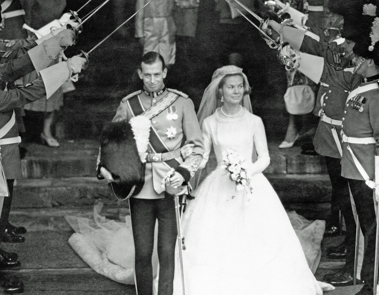 File photo dated 08/06/1961 of the Duke and Duchess of Kent after their marriage service at York Minster. The Duchess of Kent, who was married to the late Queen's cousin the Duke of Kent, has died at the age of 92, Buckingham Palace has announced. Issue d