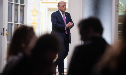 Trump Hosts GOP Members of Congress in the Newly Renovated Rose Garden