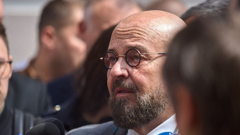 Piedone submits candidacy for Bucharest mayor, Bucharest, Romania - 19 Apr 2024